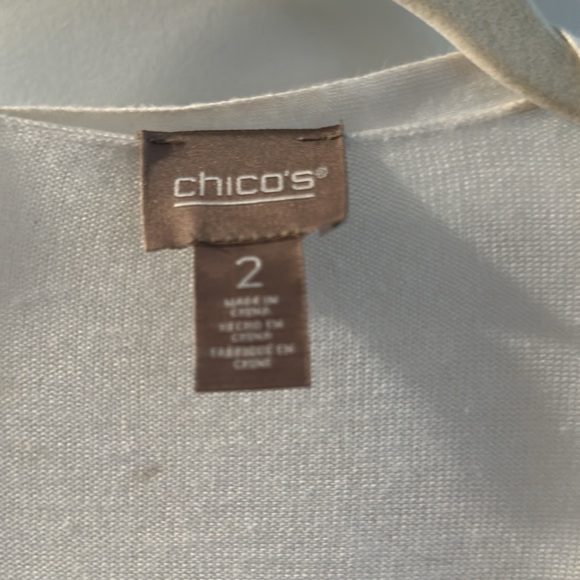 Chicos, very light cardigan, slightly worn size 2, which is a 14 in white, - Picture 2 of 2